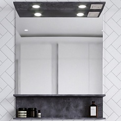 Бриклаер Зеркало для ванной Чили / Куба 70 цемент – фотография-1